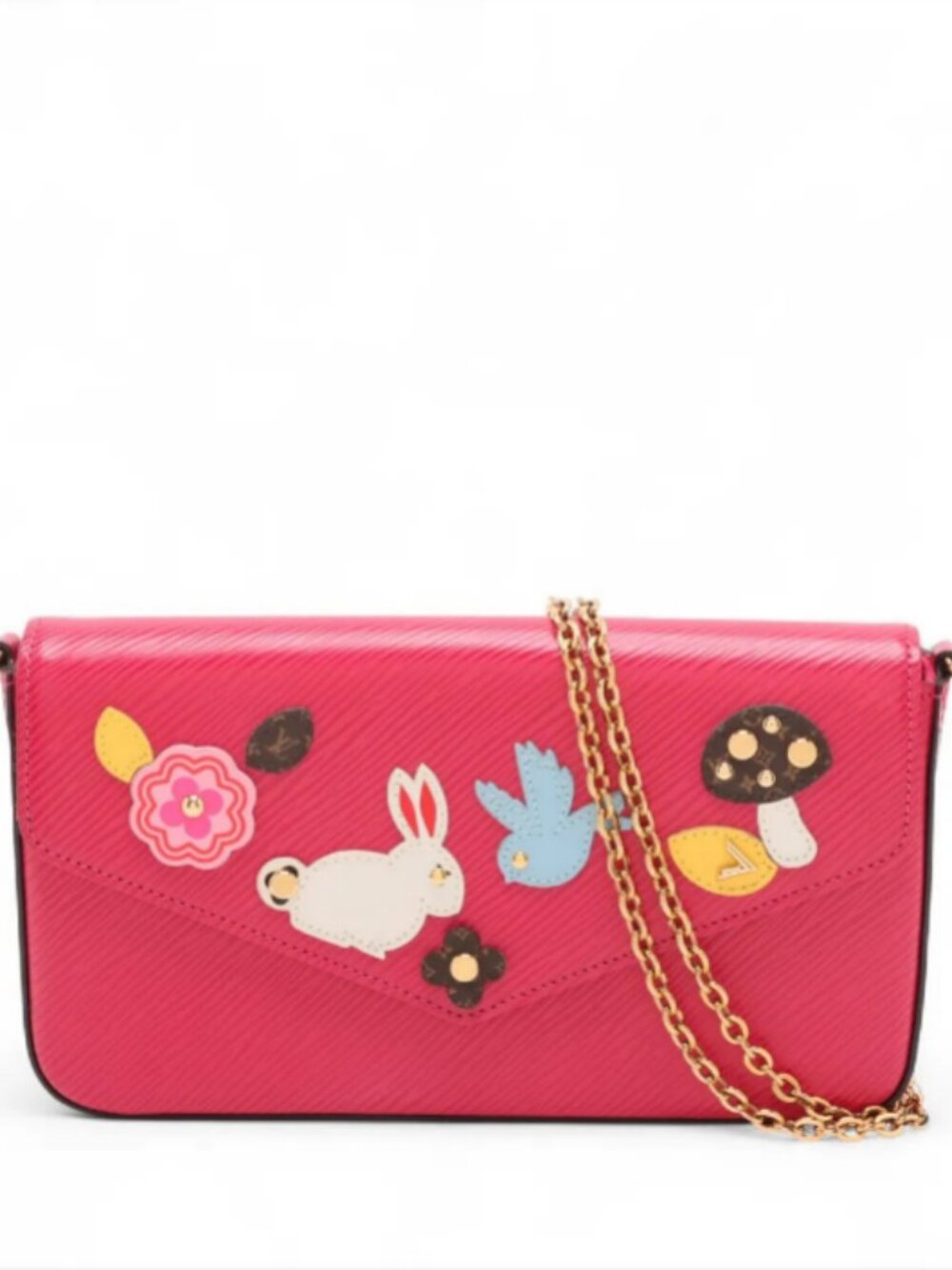 Louis Vuitton Epi Patchwork Pochette Felicie Hot Pink